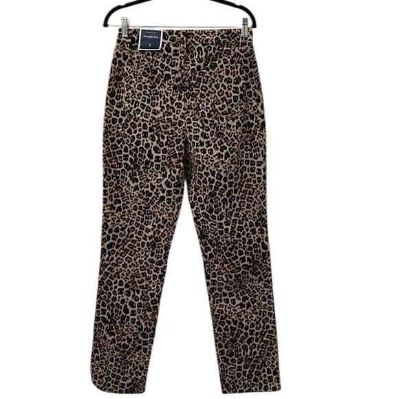 Charter Club Leopard Print Straight Leg Pants(Size 6) - Picture 4 of 11